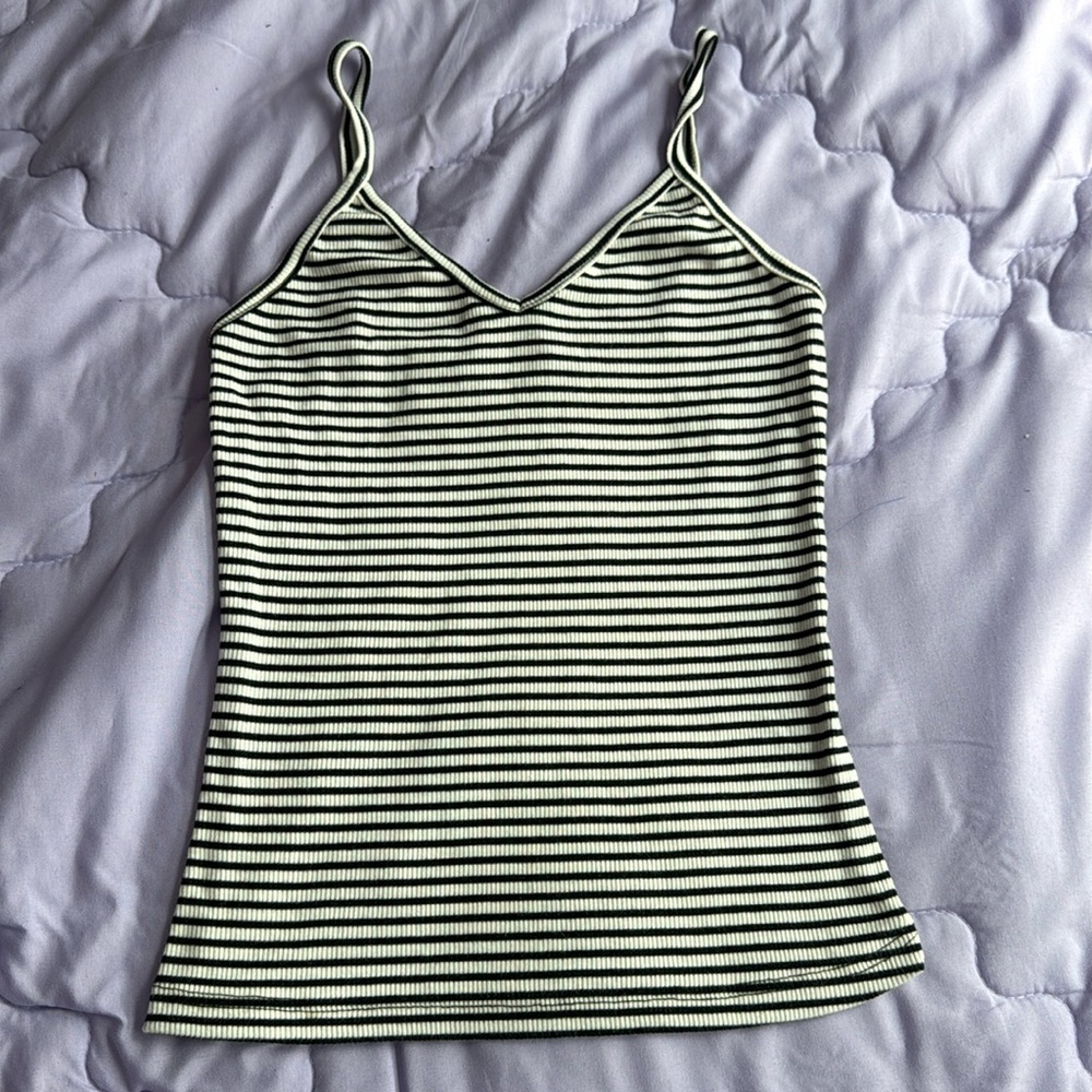 Top shirt white/black lines